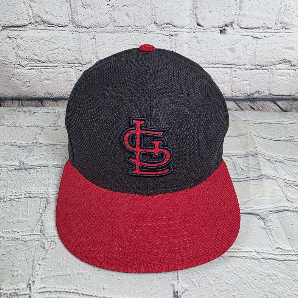 New Era 59FIFTY St Louis Cardinals Fitted Cap Sz 7  Navy Red MLB Hat Authentic